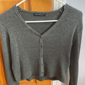 Grey comfy cute sweater for winter and fall